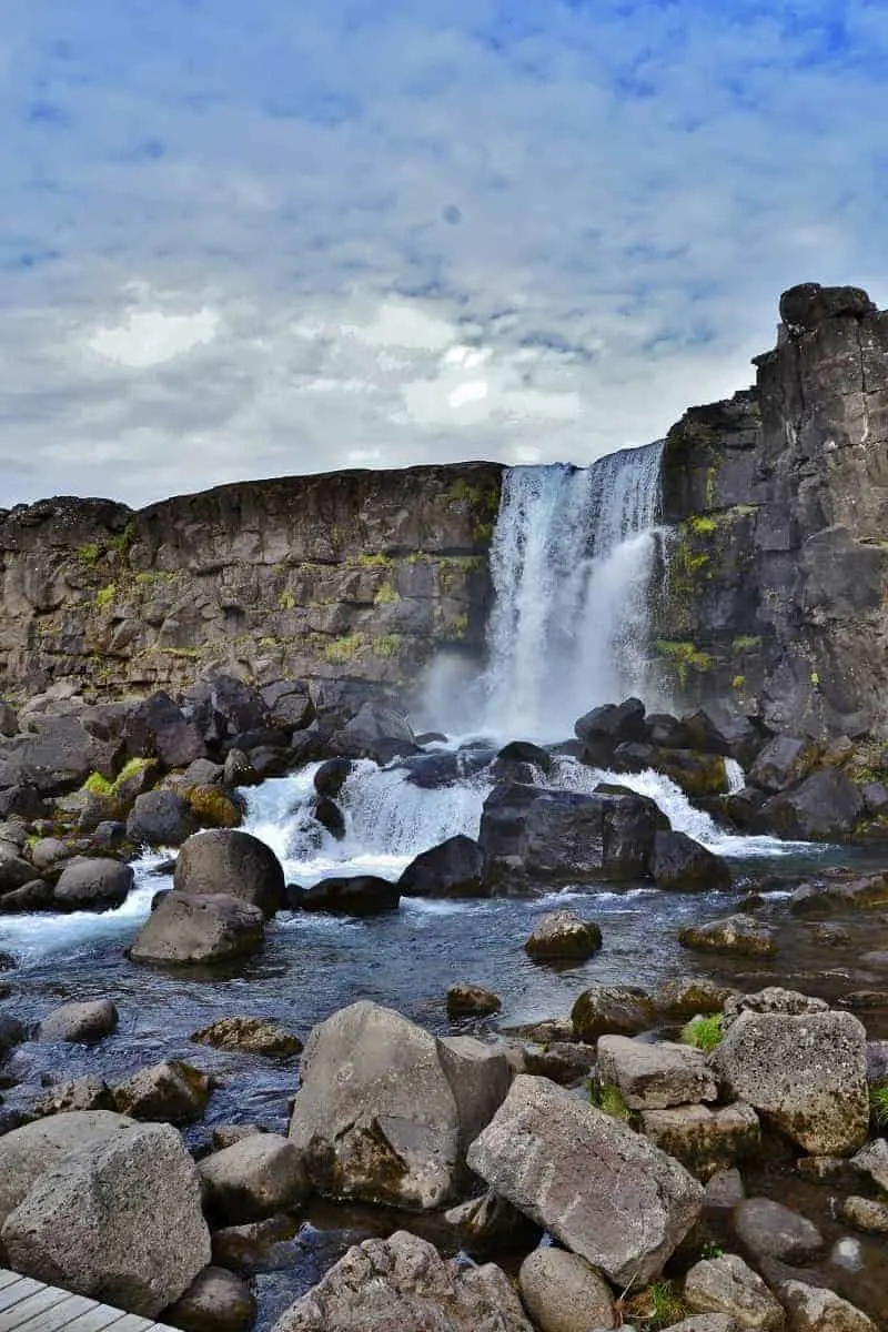 waterfall Öxarárfoss