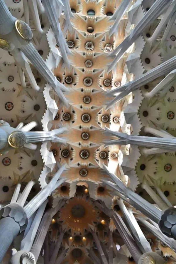 Ceiling in Sagrada Familia