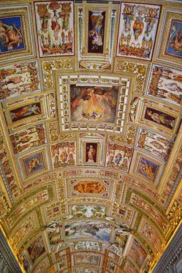 Frescoes on the Ceilings of Vatican Museum