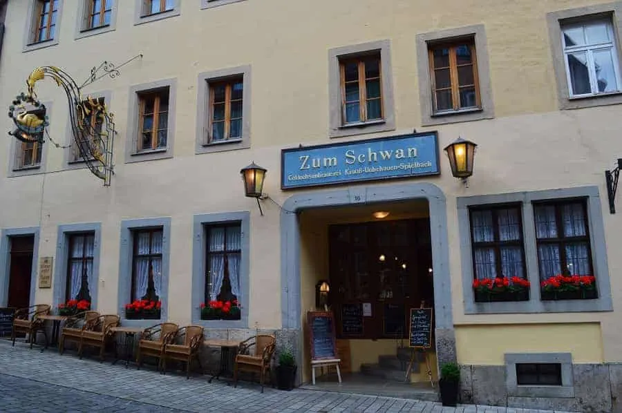 Where we ate in Rothenburg