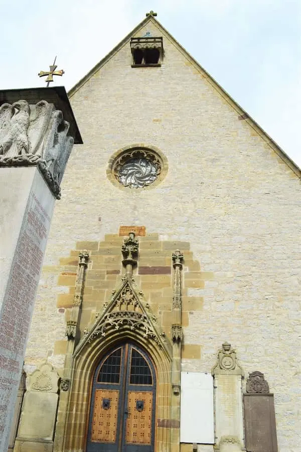 Front of Herrgottskirche in Creglingen