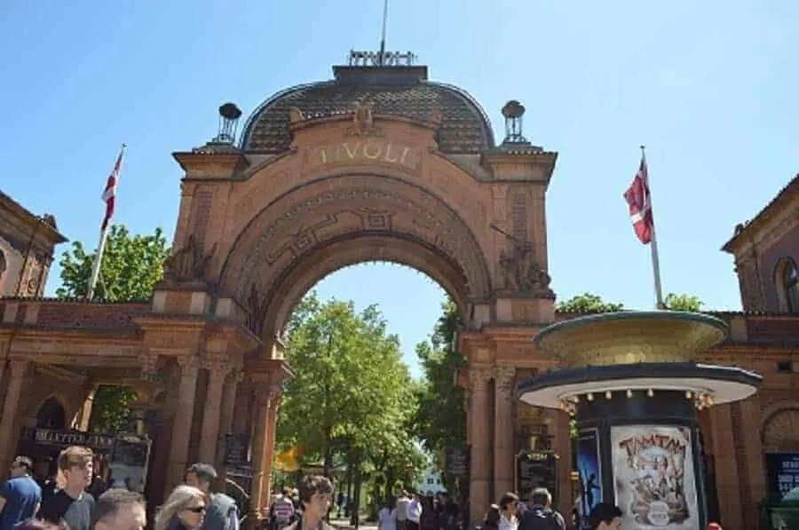 Tivoli Gardens Amusement Park in Copenhagen