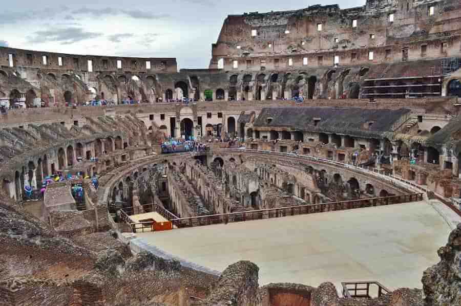 Interior of Roman Colosseum