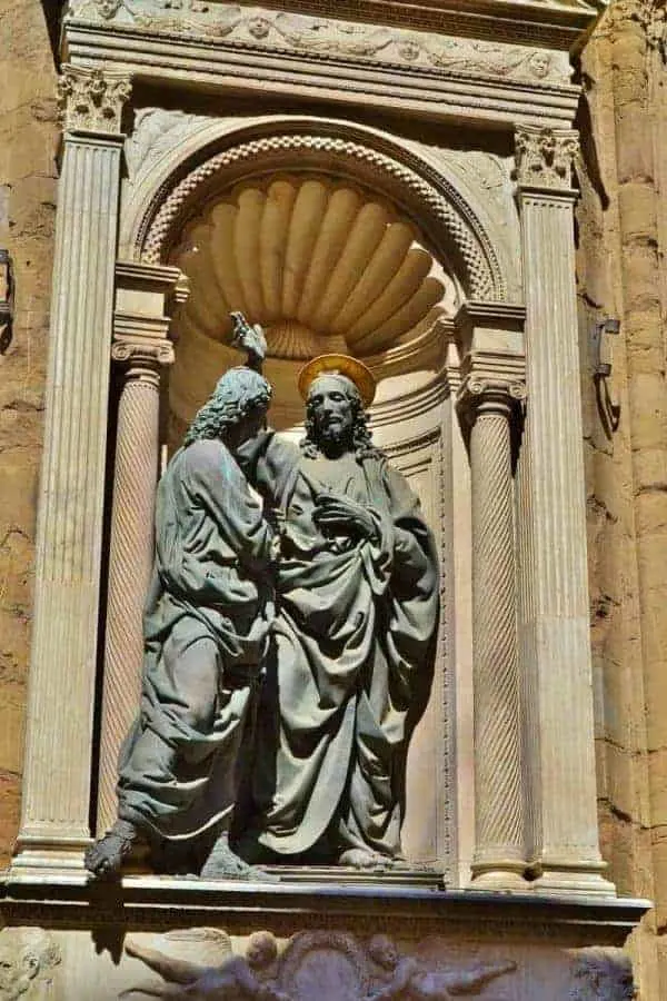 Sculpture in Orsanmichele in Florence