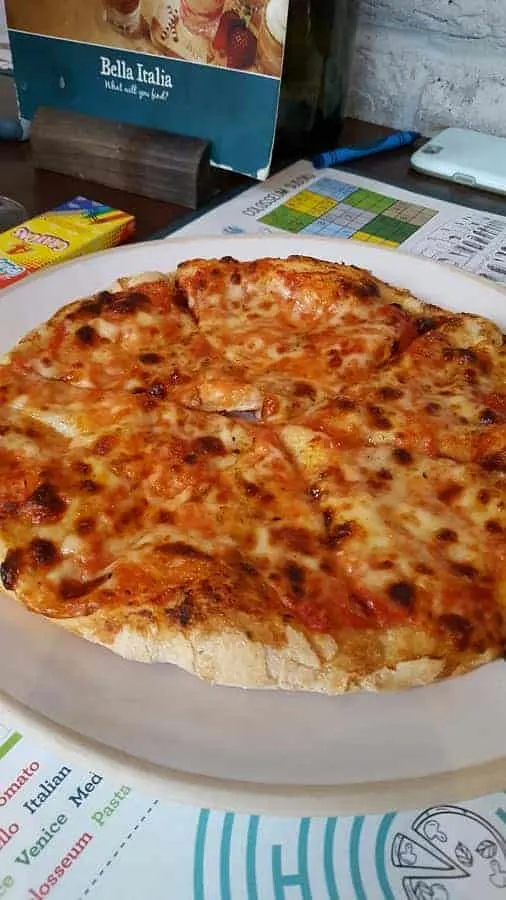 Pizza at Bella Italia