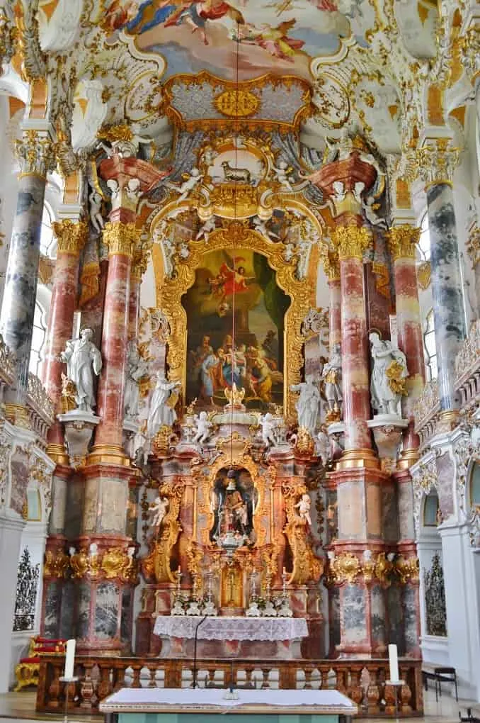 Interior Alter in Wieskirche