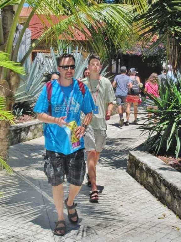 Walking in Cozumel