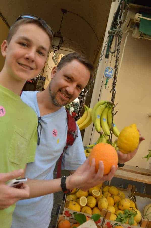 Lemons the size of oranges in Sorrento