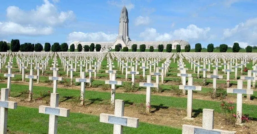 Graves at Douamount in France
