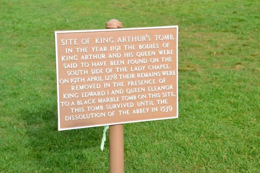 Spot of King Arthur's Tomb