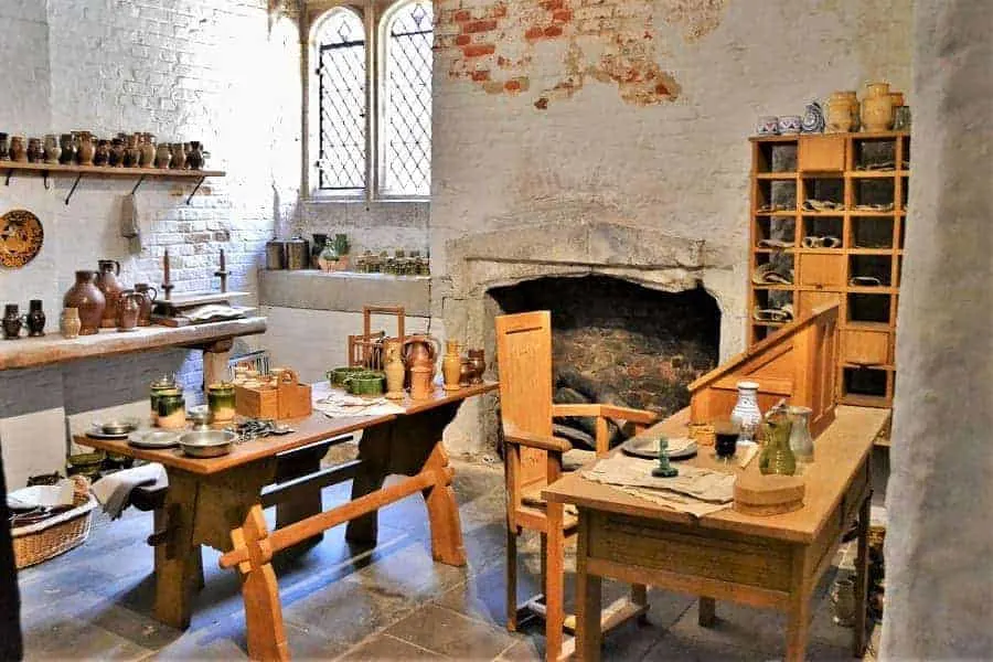 Tudor Kitchens in Hampton Court palace