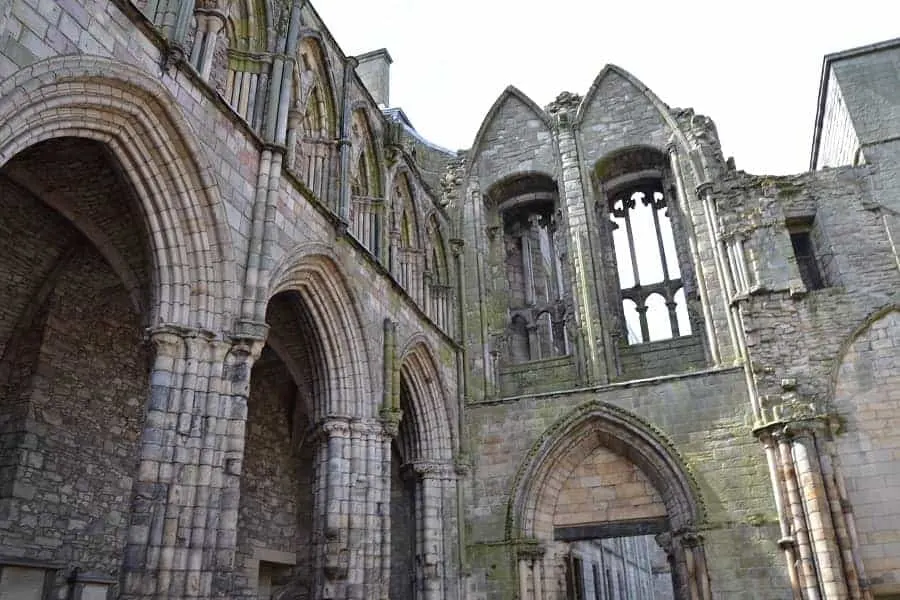Holyrood Abbey, founded by David I in 1128