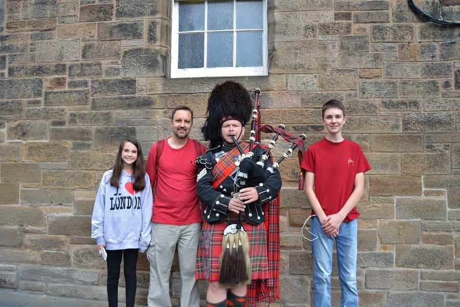 Bagpiper in Scotland