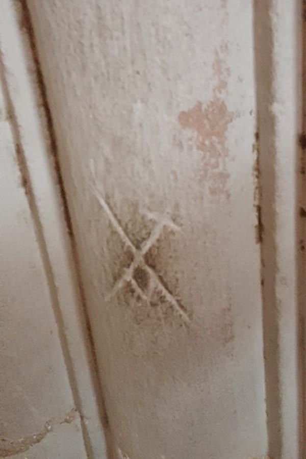 Crooked X in Rosslyn Chapel