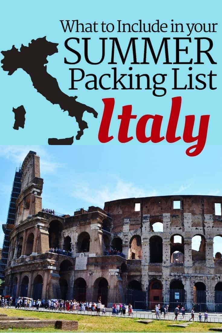 What to Pack for Summer in Italy