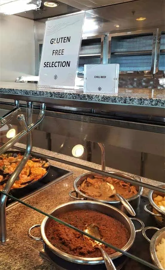 Gluten Free section on Mariner of the Seas Buffet