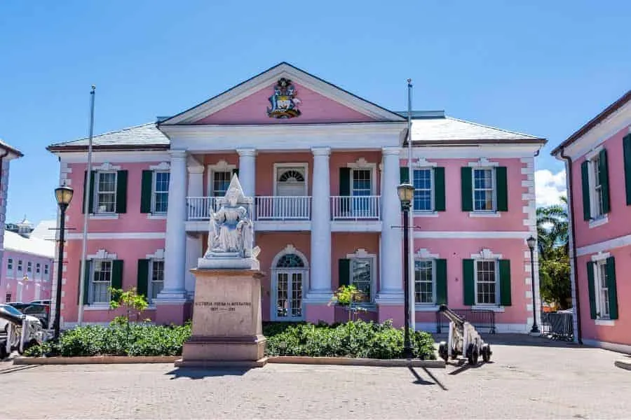 Nassau Bahamas Pink Building