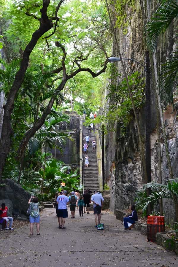 The Queen's Staircase in Nassau