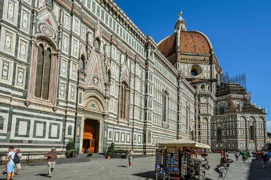 Piazza del Duomo in Florence Italy