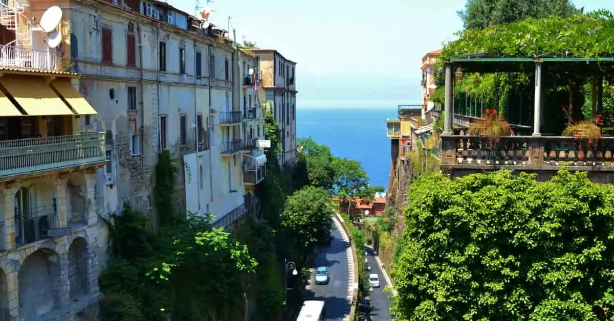 Sorrento view of Bay of Naples