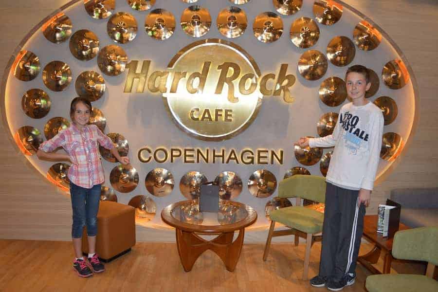 Hard Rock Cafe in Copenhagen with kids