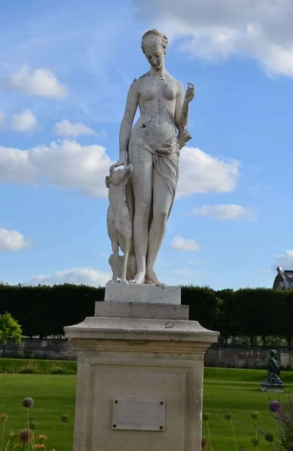 Tuleries Garden Statue in Paris