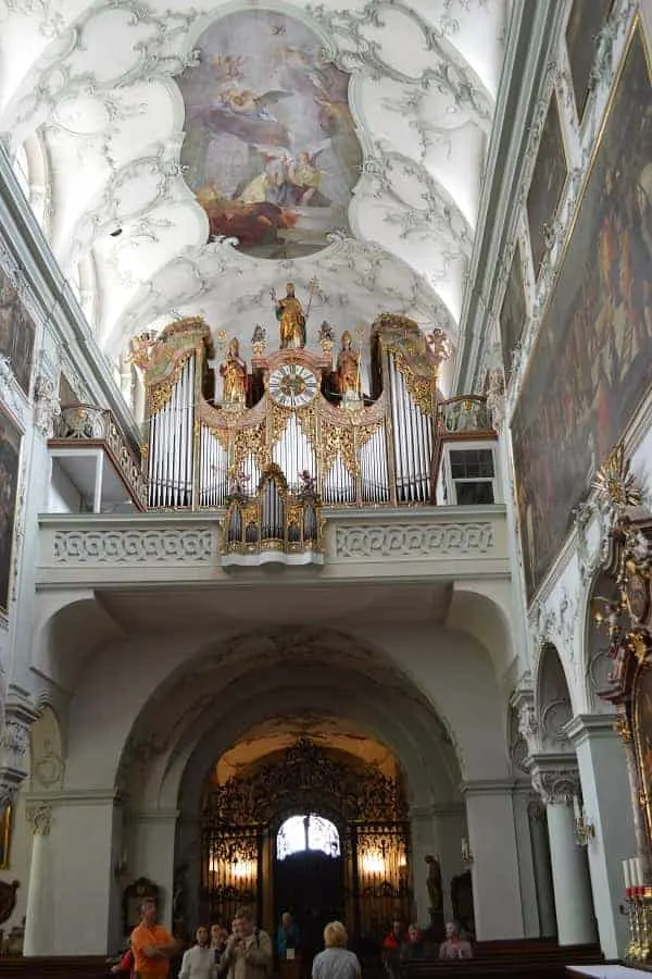 Pipe Organ inside Salzburg Cathedral