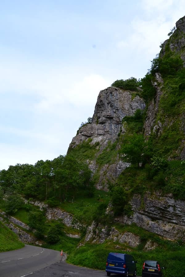 Cheddar Gorge in England