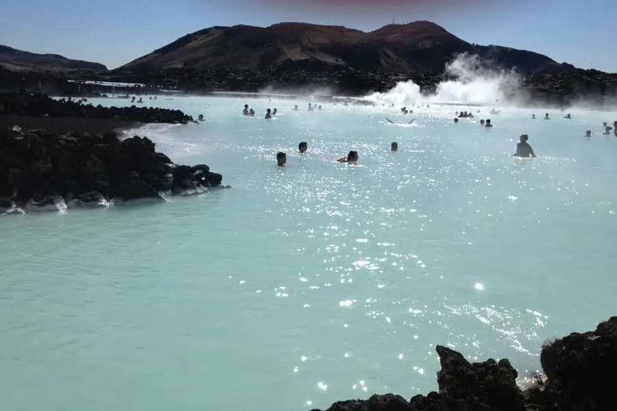 Geothermal Pools in Iceland during Summer