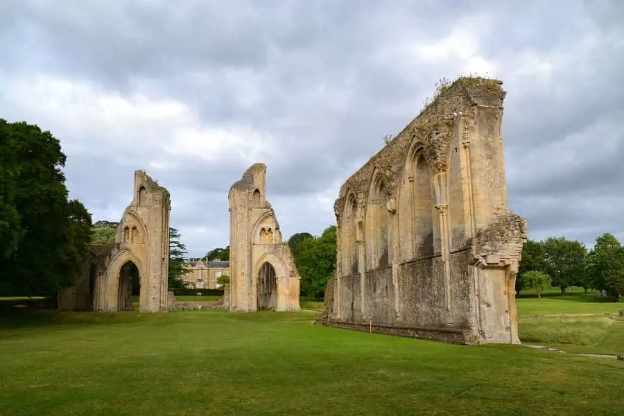 Glastonbury Abbey Ruins in England