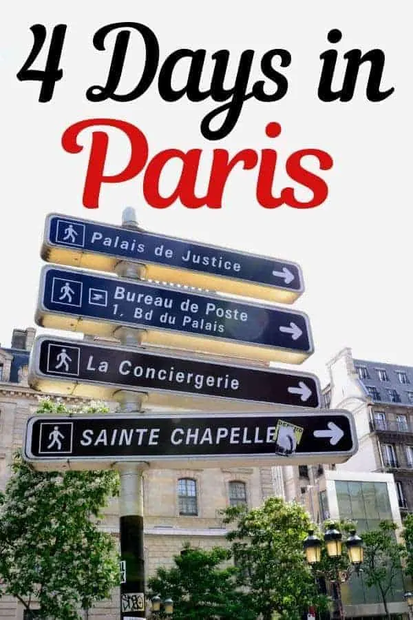 4 Days in Paris Itinerary