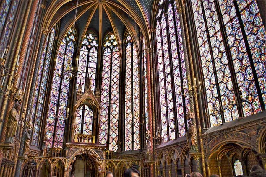 Sainte Chapelle Stained Glass in Paris France