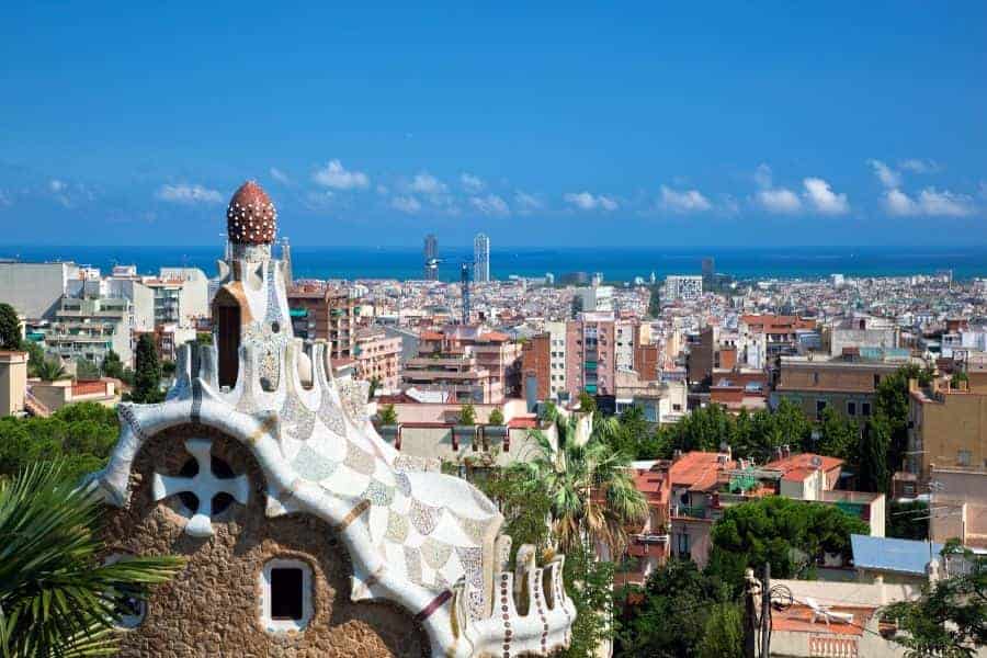 Barcelona View from Parc Guell