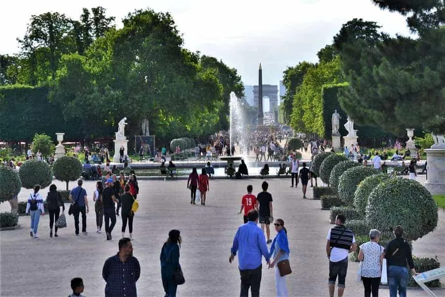 Tuleries Garden in Paris France