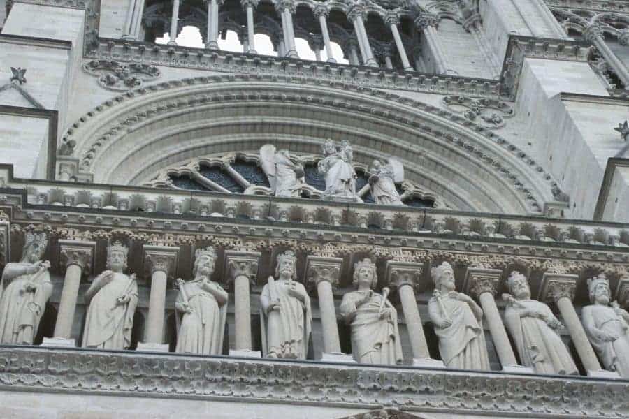 Kings of Judea Statues on Notre Dame