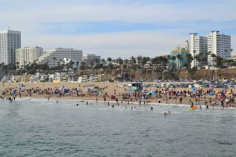 Santa Monica Beach in California