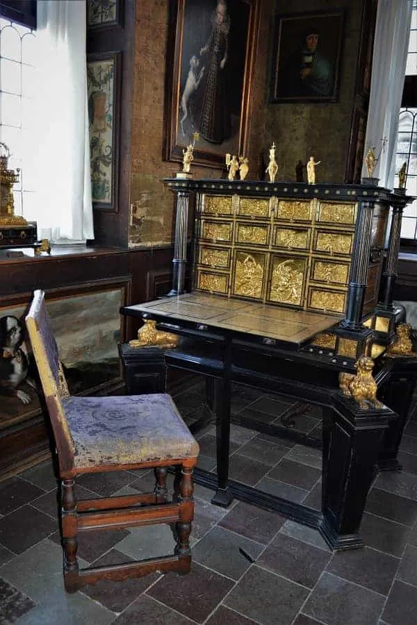 Ebony Desk in Rosenborg Castle