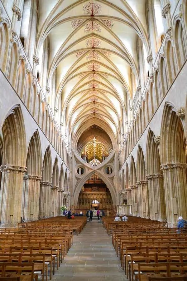 Nave in Wells Cathedral