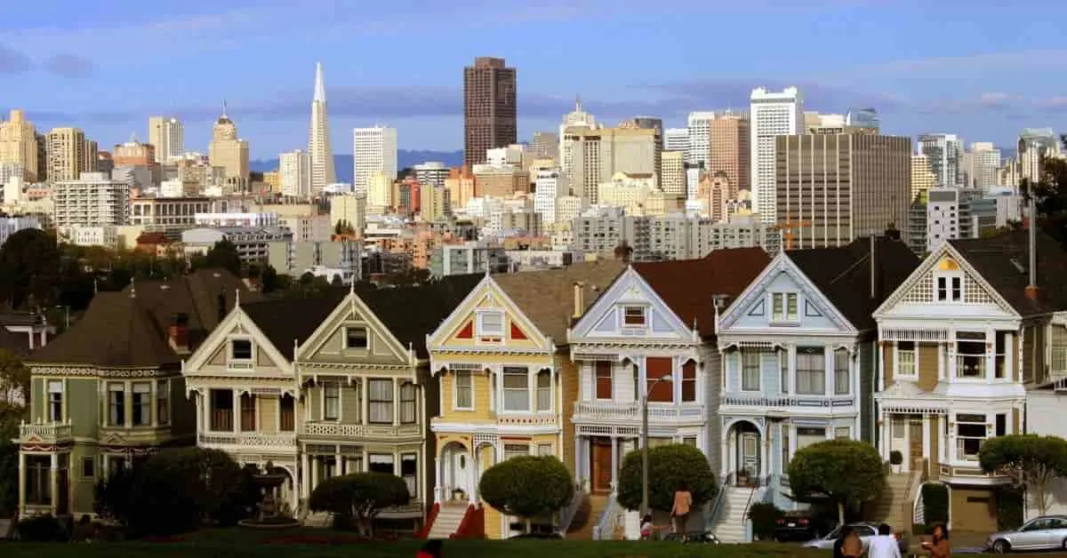 Painted Ladies Victorian Homes in San Francisco