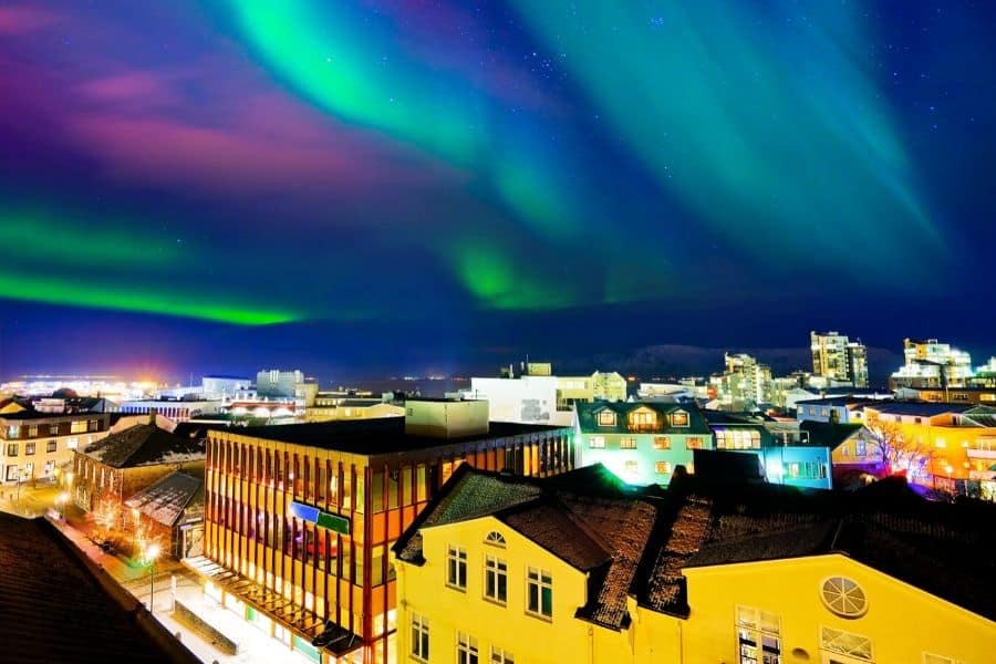 Northern Lights in Reykjavik