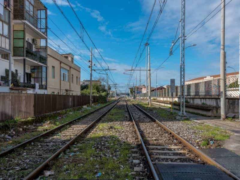 Train Tracks in Pompeii