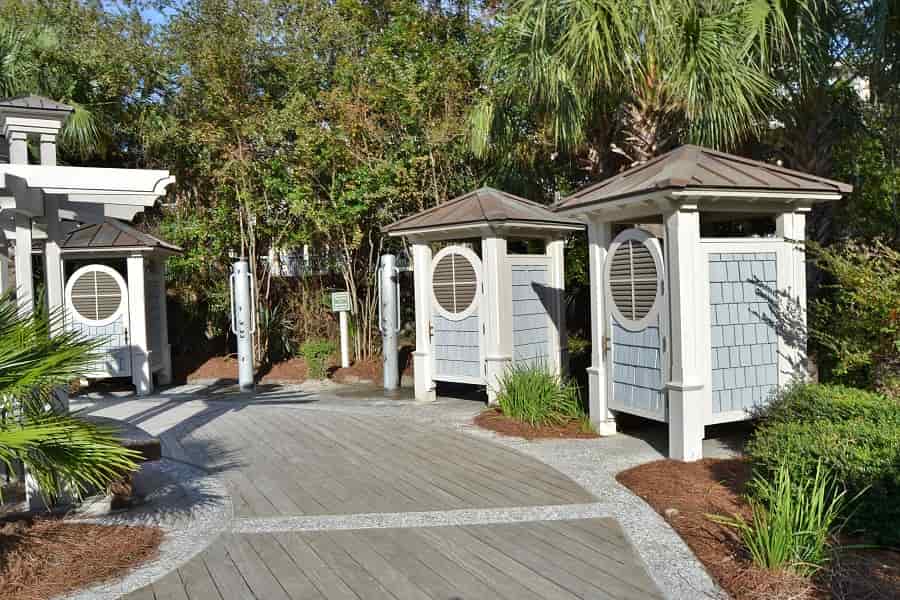 Coligny Beach Changing Stalls