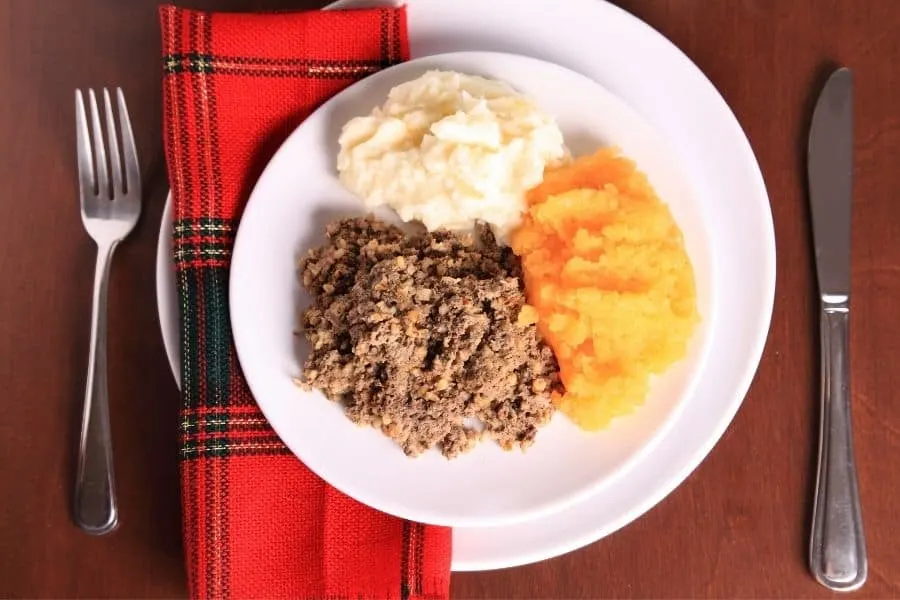 Haggis in Scotland