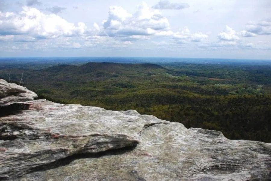 View from atop Pilot Mountain