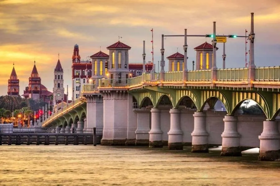 Bridge into St. Augustine Florida 