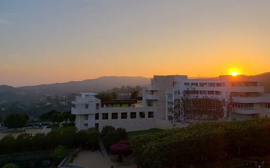 Getty Museum Sunset