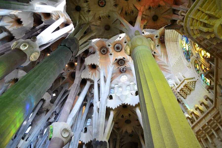 Celing in Sagrada Familia