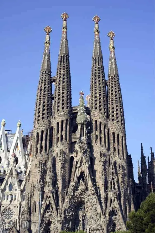 Exterior Towers of Sagrada Familia