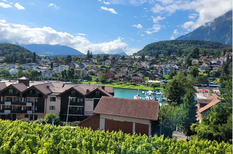 town of Spiez Switzerland