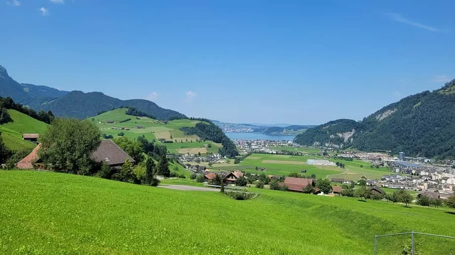 Stans View going to Stanserhorn